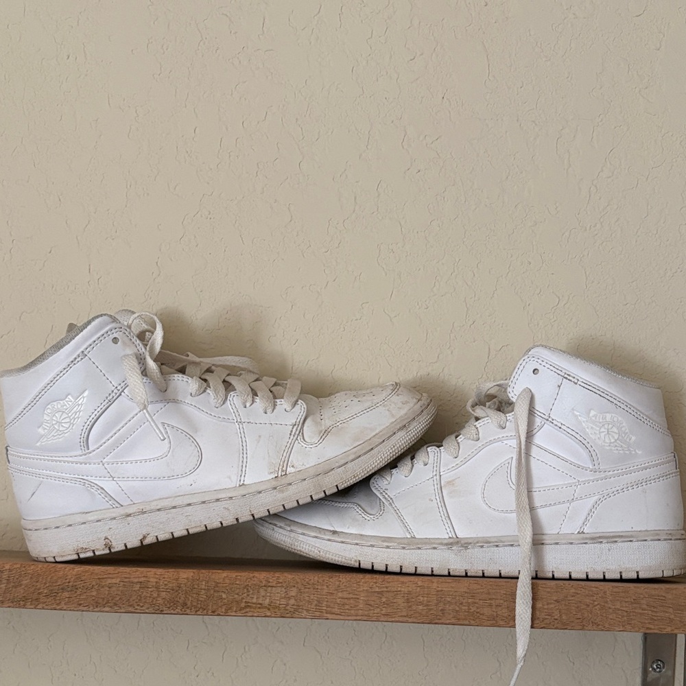 Nike White High-Top Sneakers